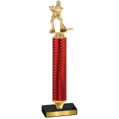 Value Red Carbon Fiber Hockey Trophy