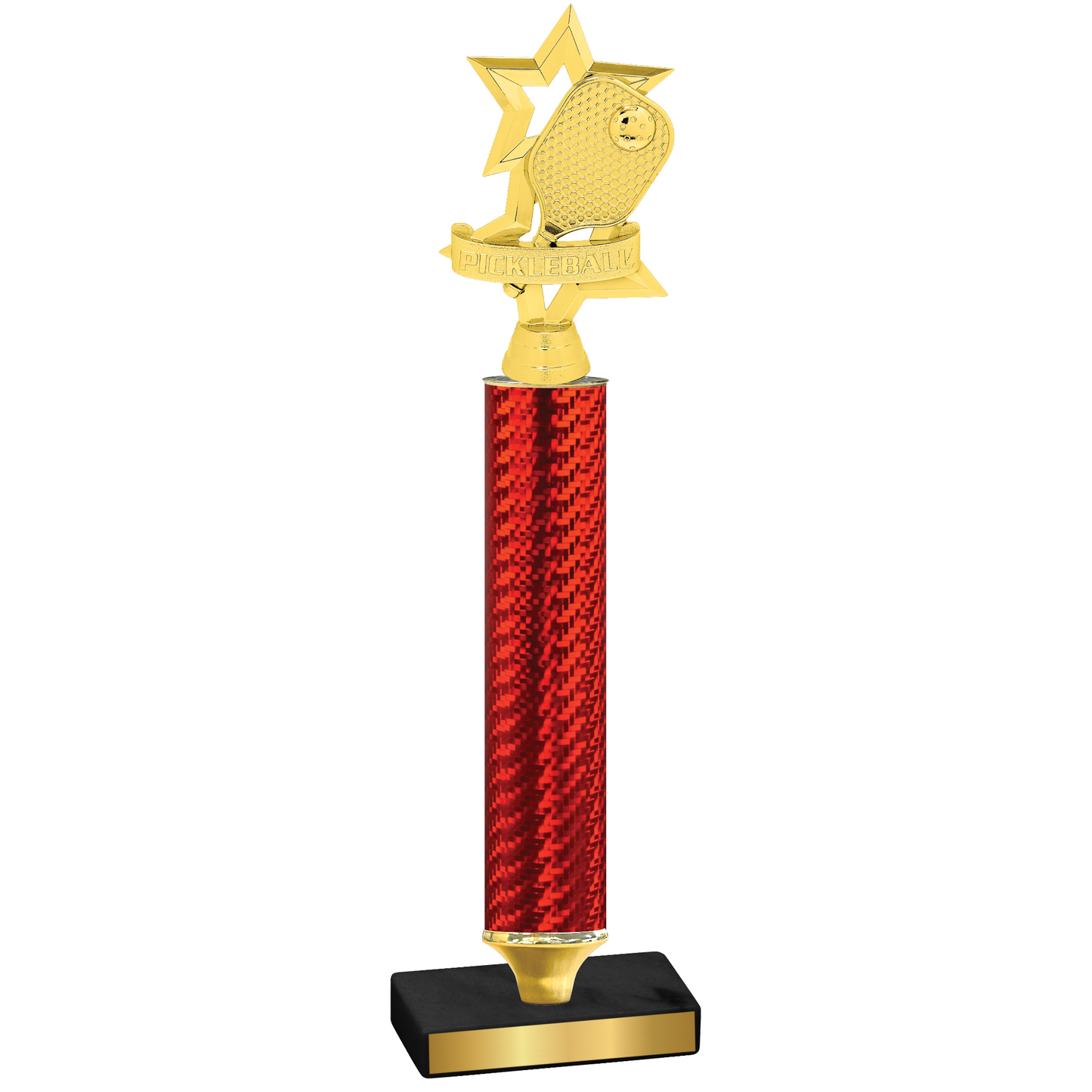 Value Red Carbon Fiber Pickleball Trophy