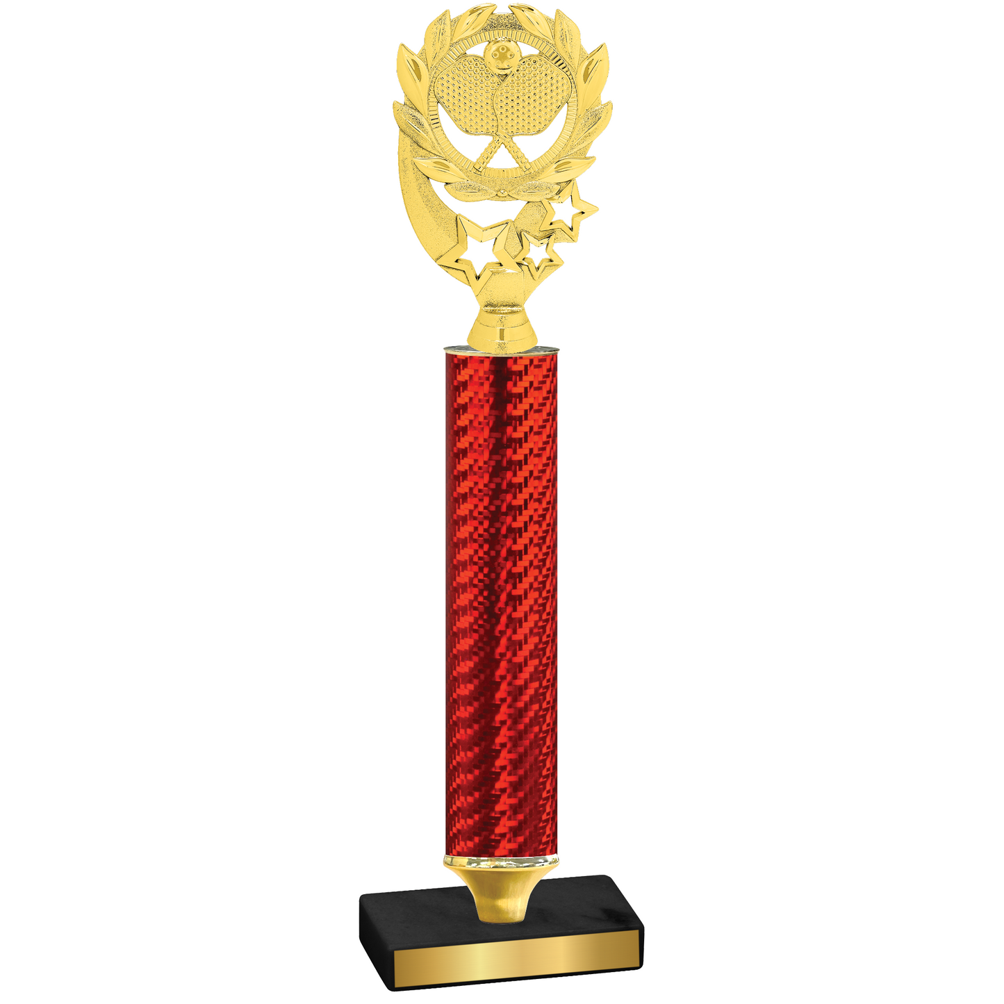 Value Red Carbon Fiber Pickleball Trophy