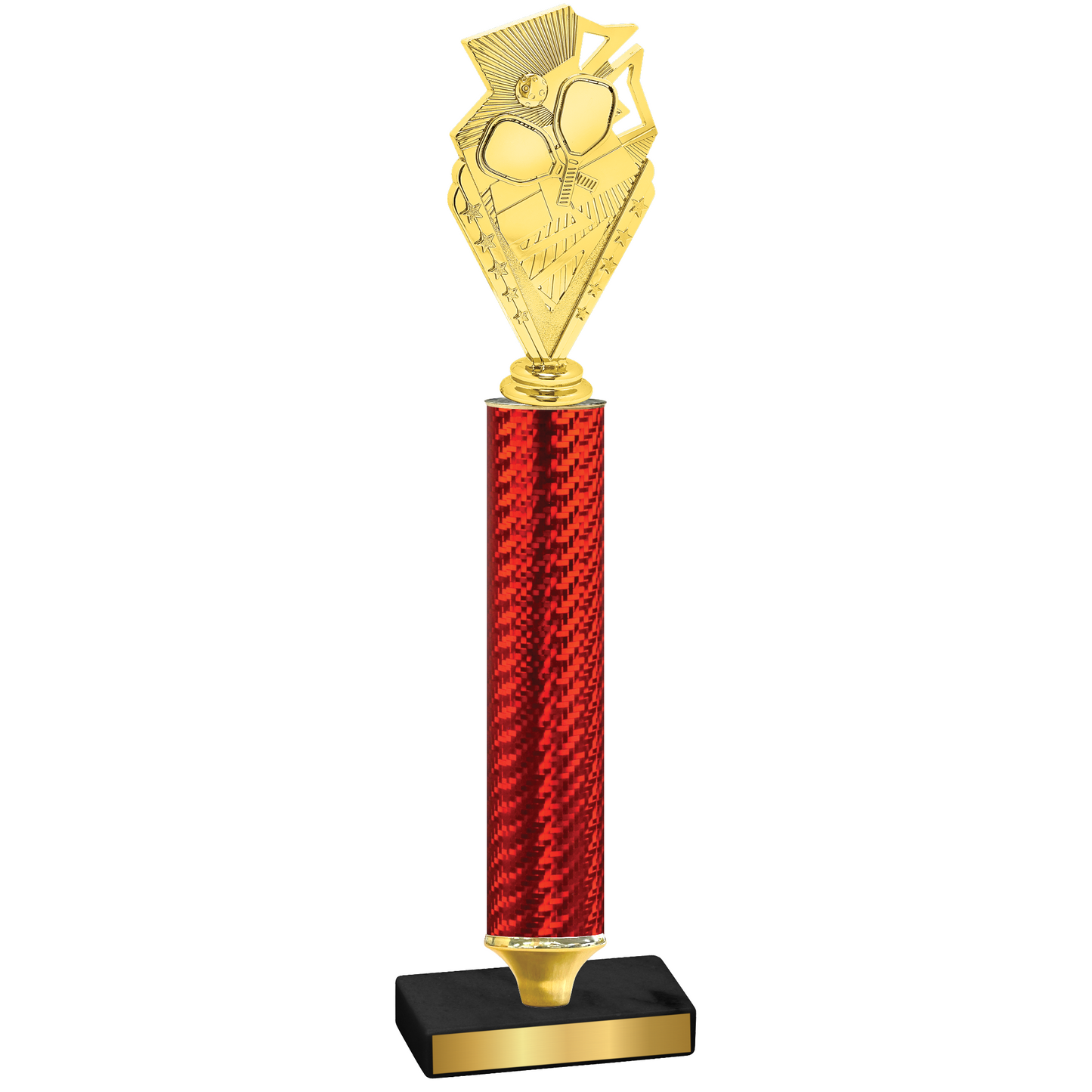 Value Red Carbon Fiber Pickleball Trophy