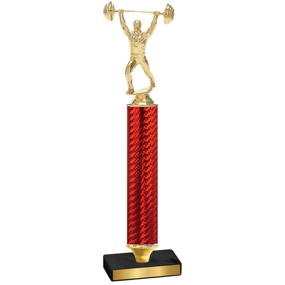 Value Red Carbon Fiber Weights Trophy