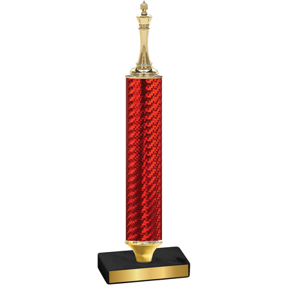 Value Red Carbon Fiber Chess Trophy