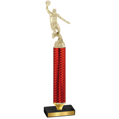 Value Red Carbon Fiber Basketball Trophy