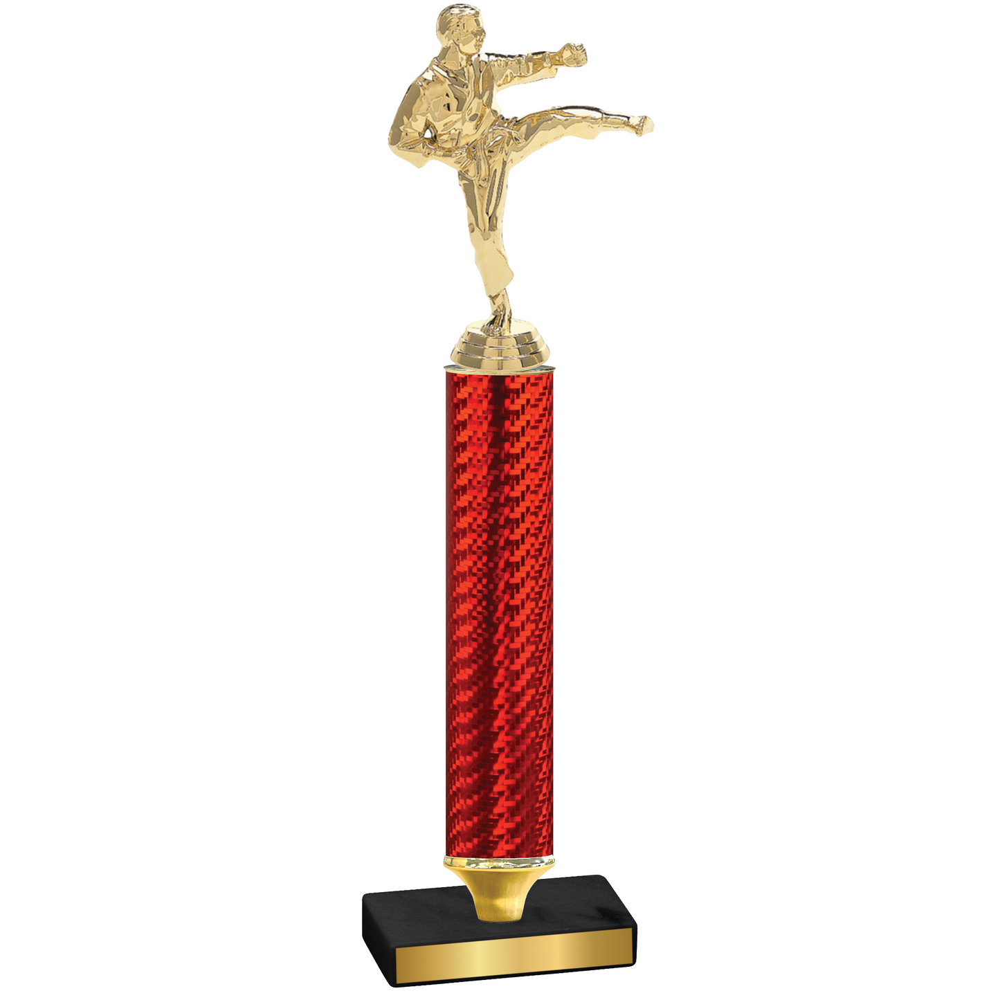 Value Red Carbon Fiber Karate Trophy