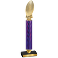 Value Purple Carbon Fiber Football Trophy