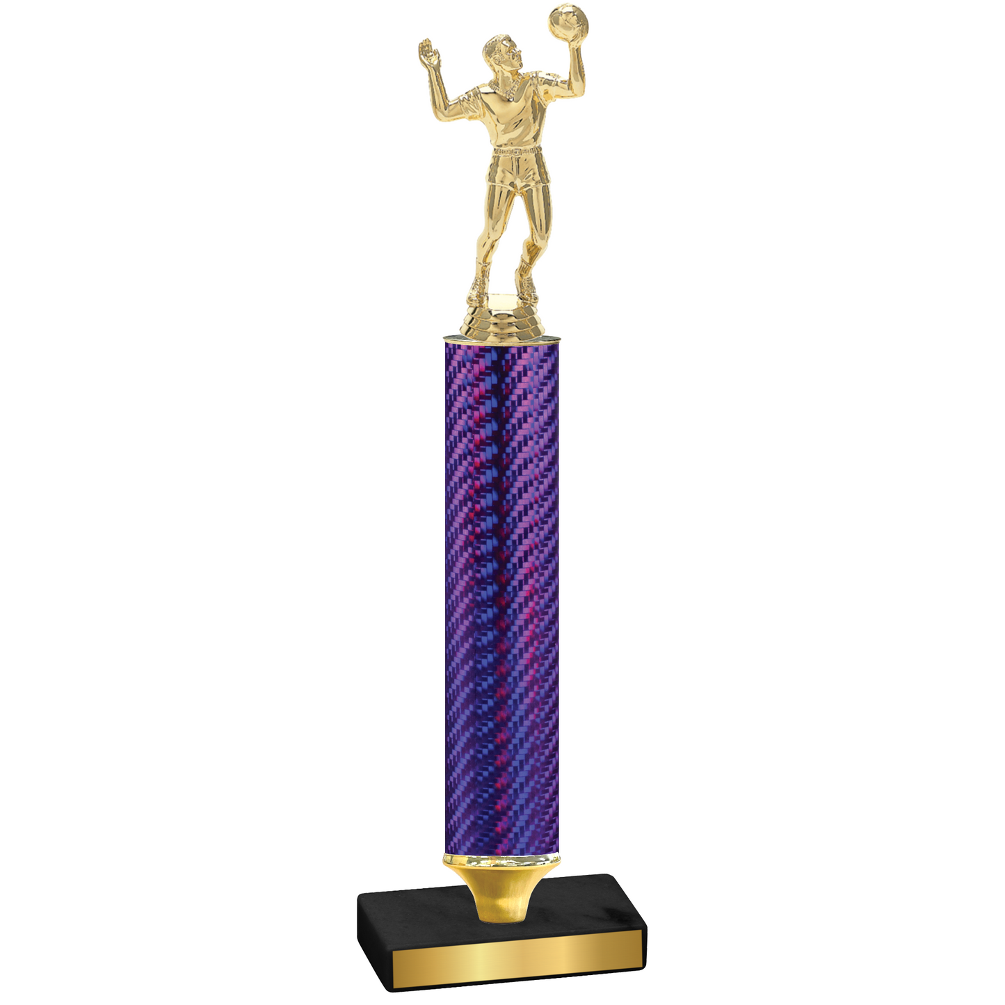 Value Purple Carbon Fiber Volleyball Trophy