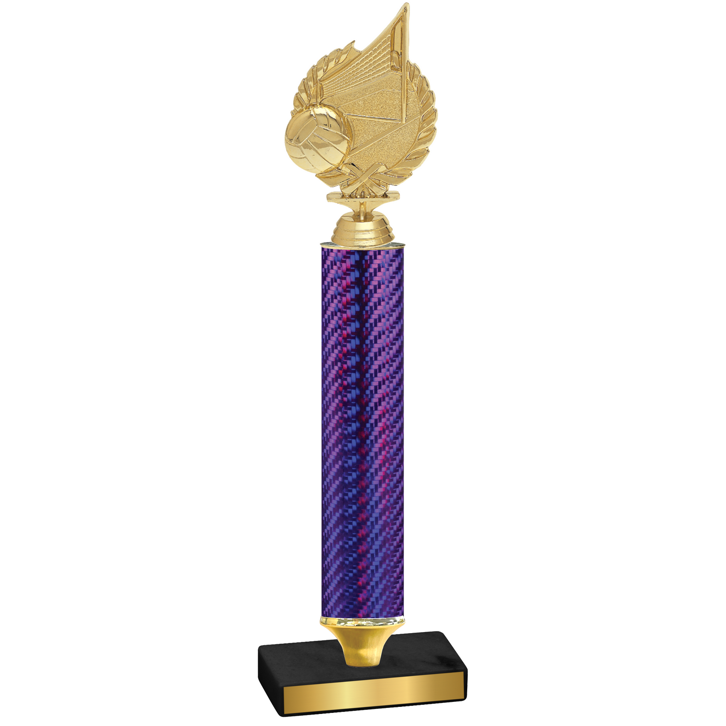 Value Purple Carbon Fiber Volleyball Trophy