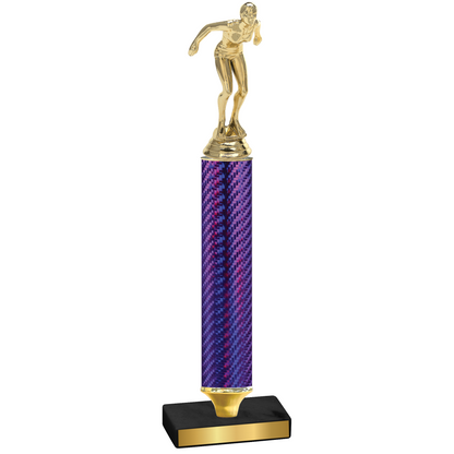 Value Purple Carbon Fiber Tennis Trophy