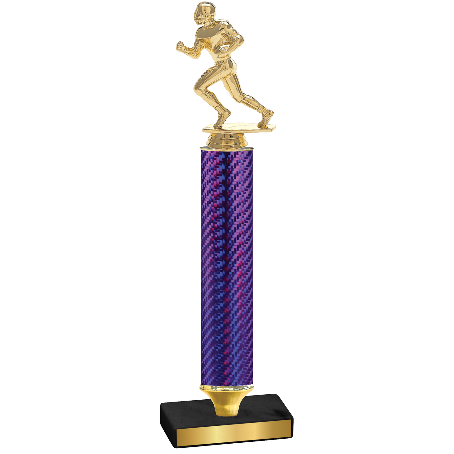 Value Purple Carbon Fiber Football Trophy