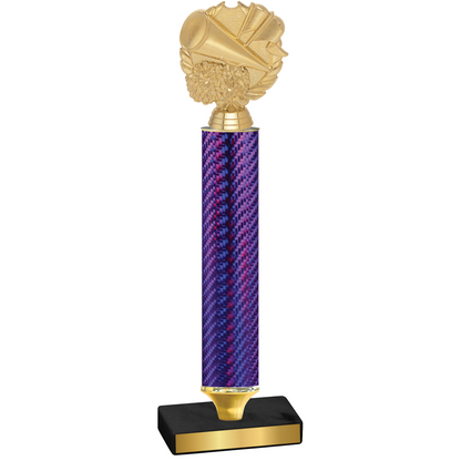 Value Purple Carbon Fiber Cheerleading Trophy