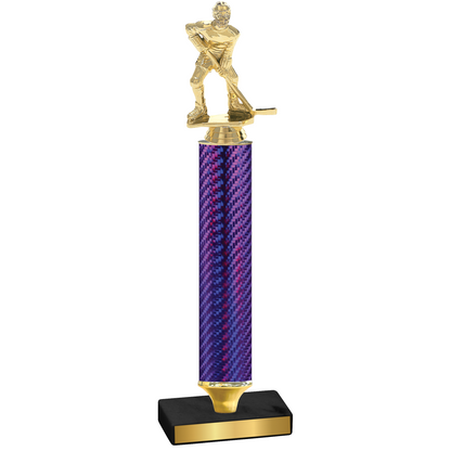 Value Purple Carbon Fiber Hockey Trophy