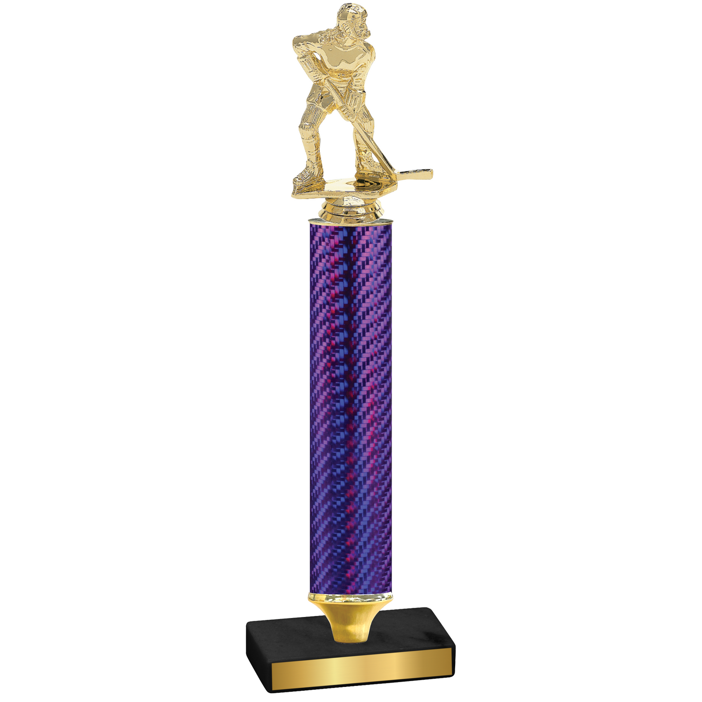 Value Purple Carbon Fiber Hockey Trophy