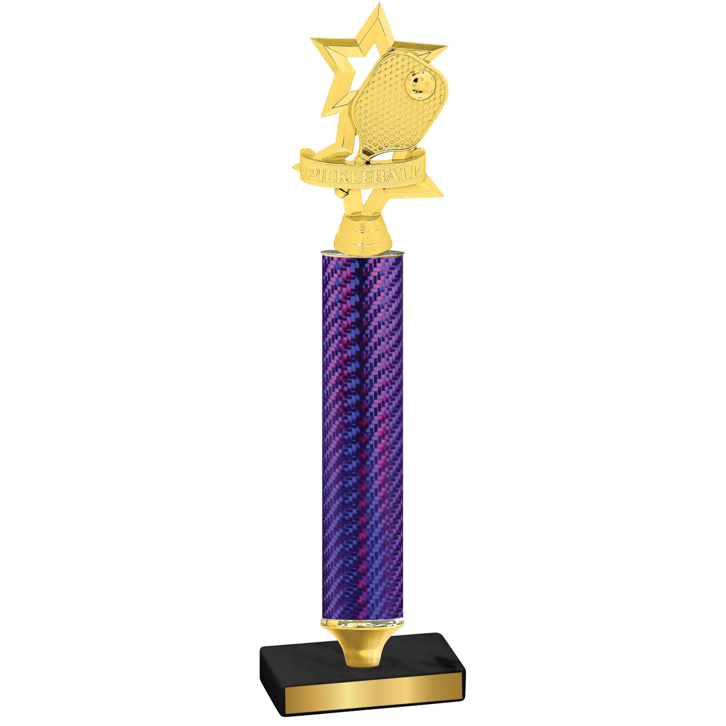 Value Purple Carbon Fiber Pickleball Trophy