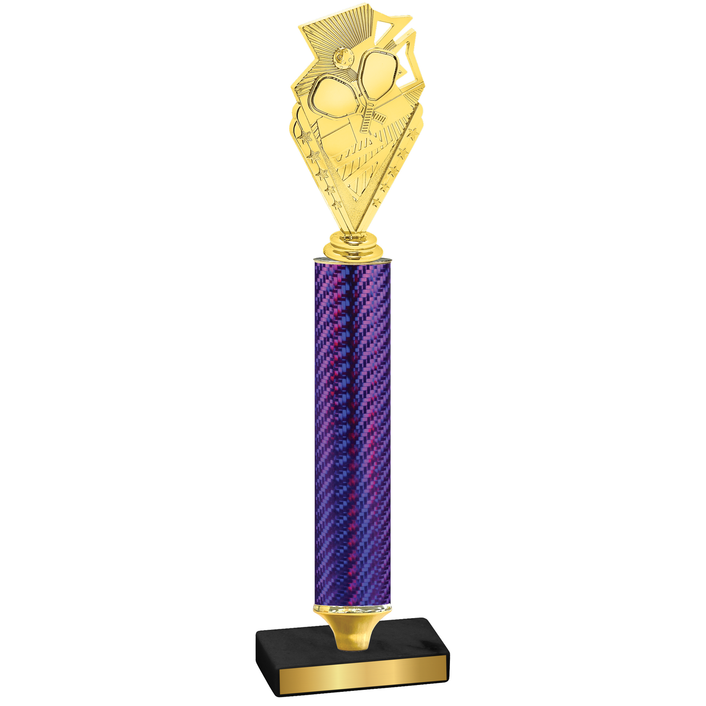 Value Purple Carbon Fiber Pickleball Trophy