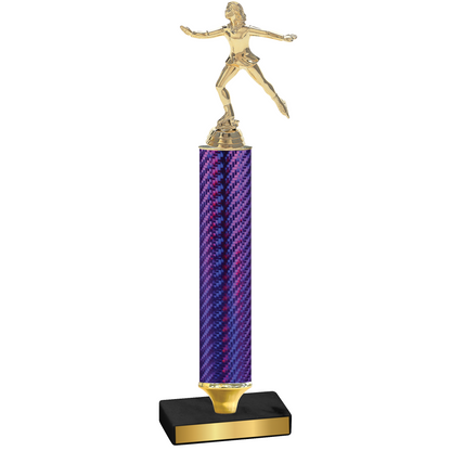 Value Purple Carbon Fiber Skater Trophy