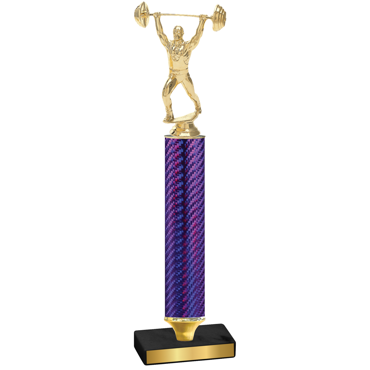 Value Purple Carbon Fiber Weights Trophy