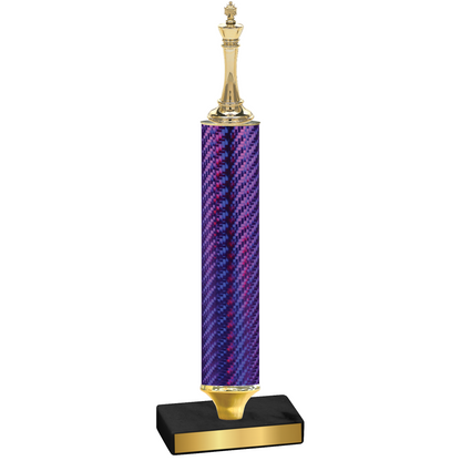 Value Purple Carbon Fiber Chess Trophy