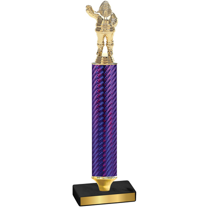 Value Purple Carbon Fiber Holiday Trophy