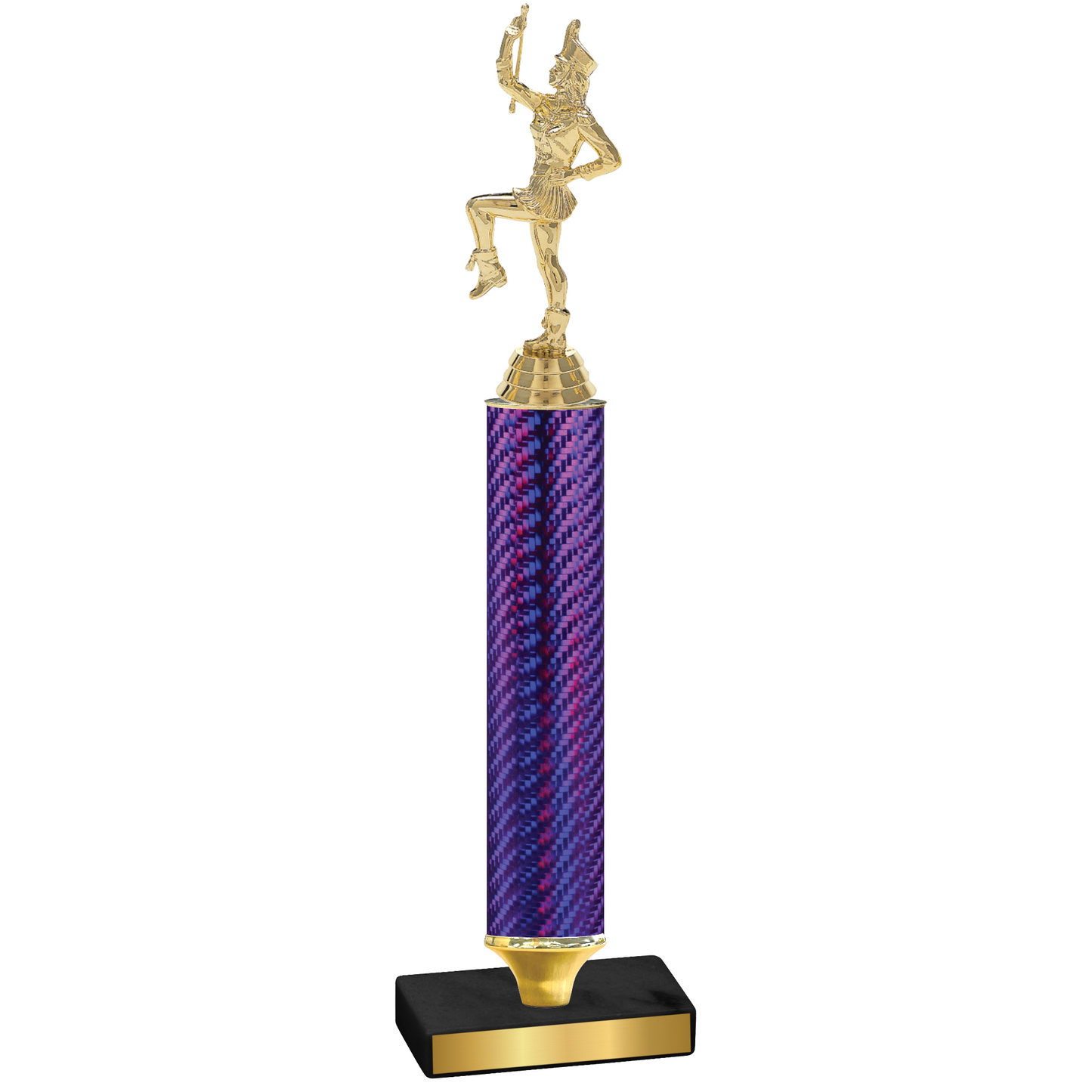 Value Purple Carbon Fiber Majorette Trophy