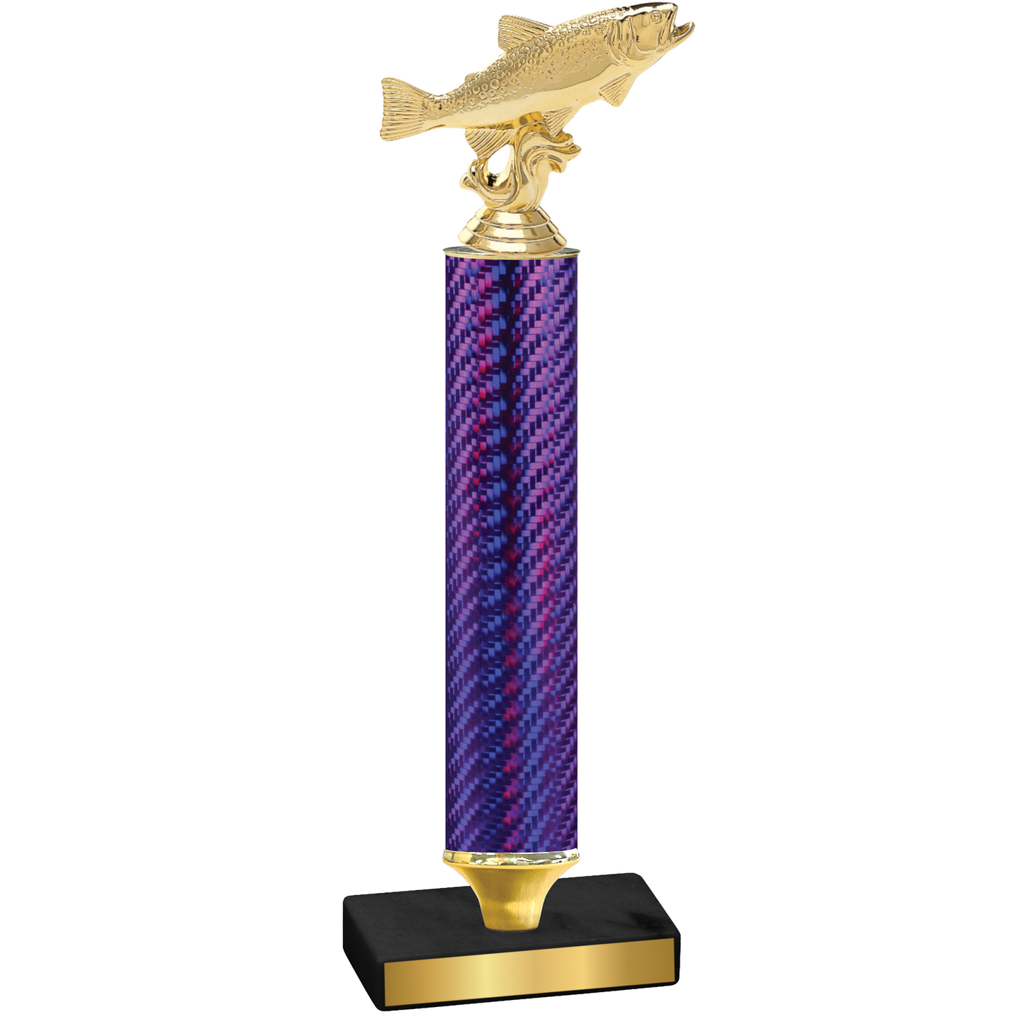 Value Purple Carbon Fiber Fishing Trophy