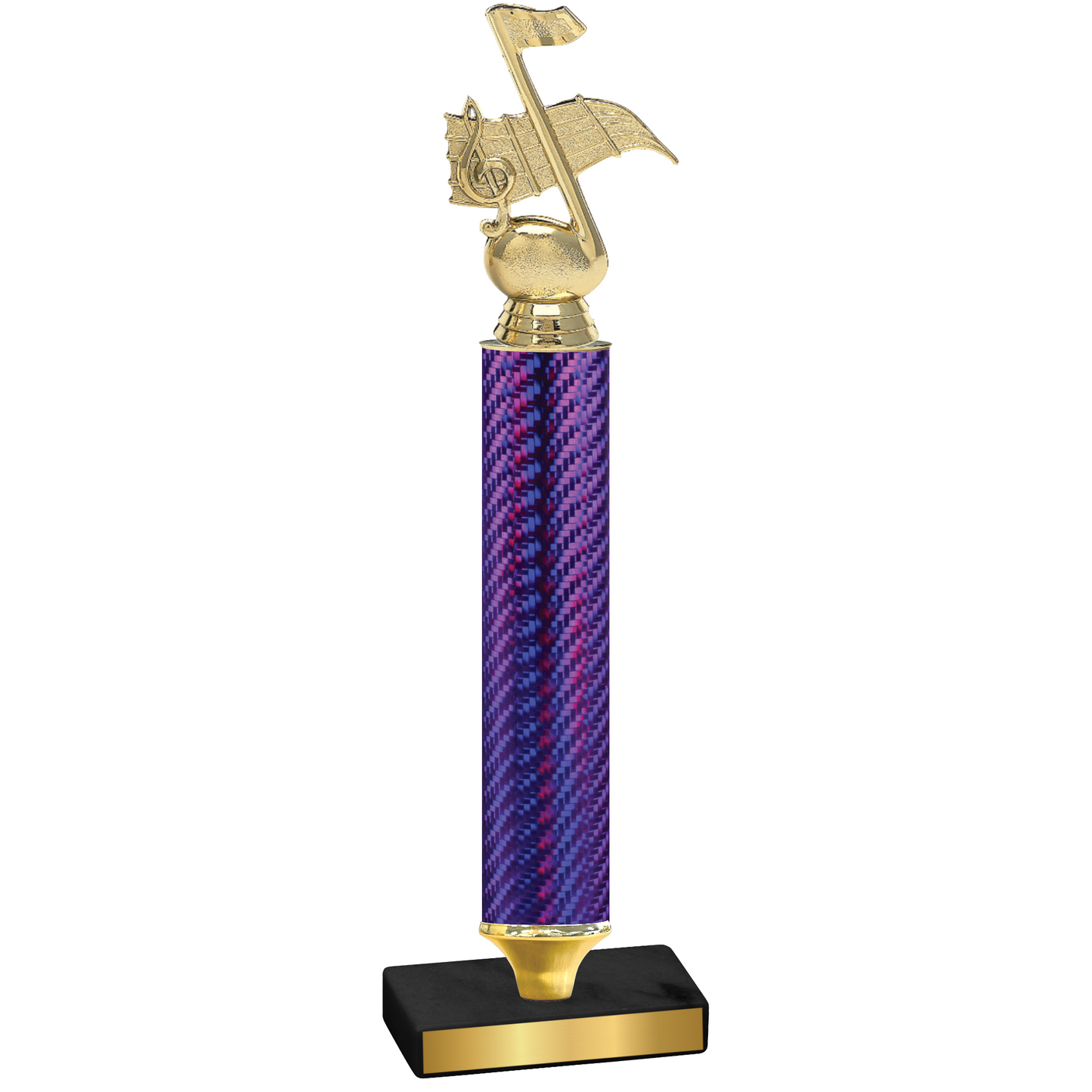 Value Purple Carbon Fiber Music Trophy