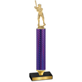 Value Purple Carbon Fiber Baseball Trophy