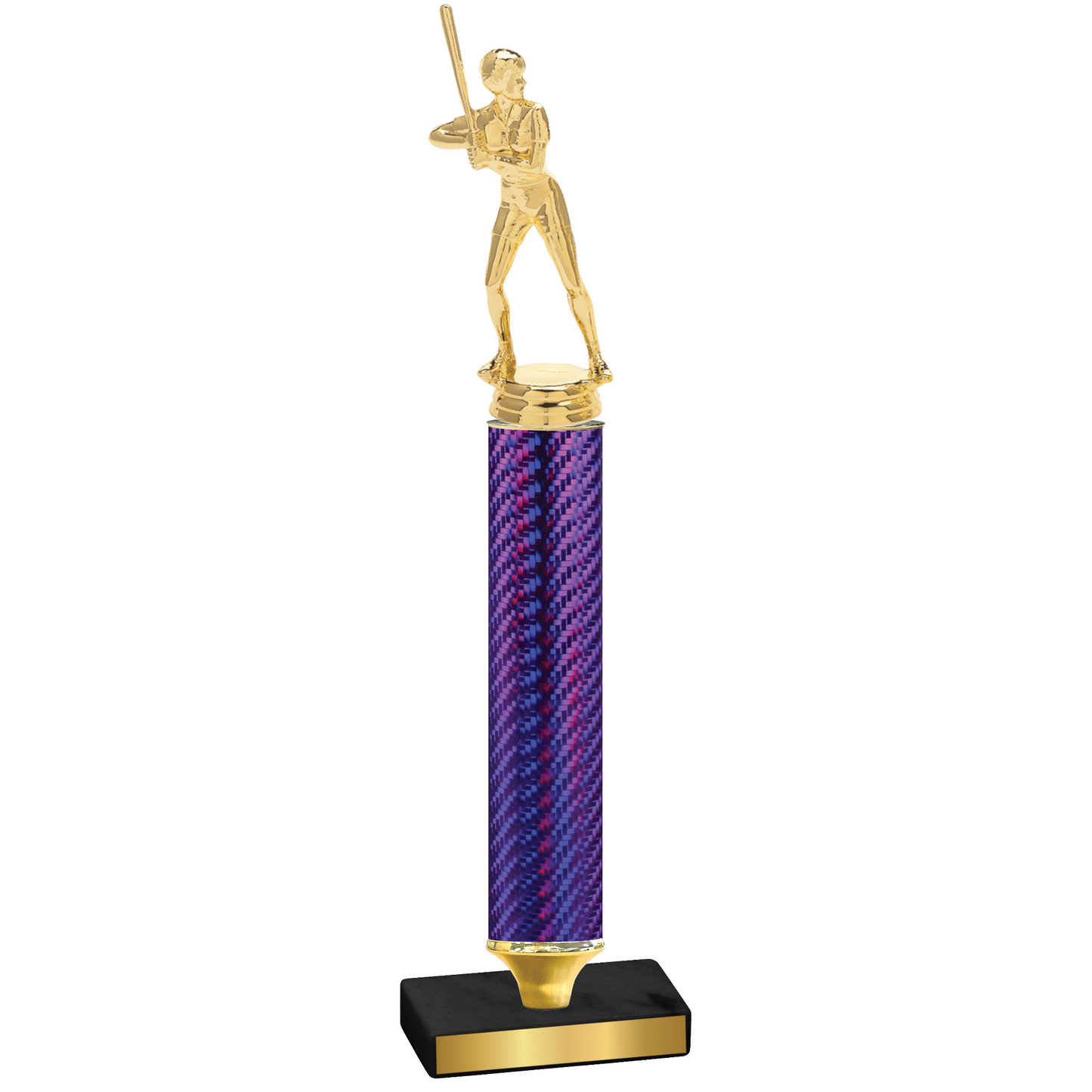 Value Purple Carbon Fiber Softball Trophy