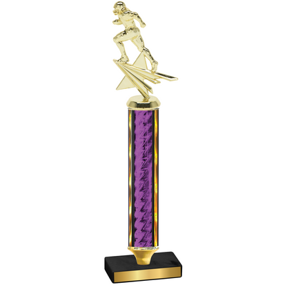 Value Purple Glacier Football Trophy