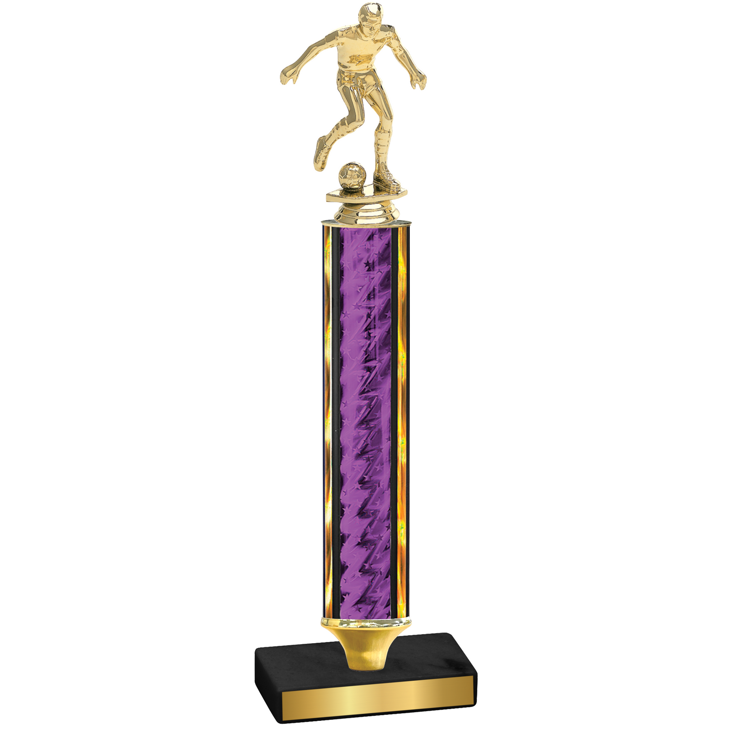 Value Purple Glacier Soccer Trophy