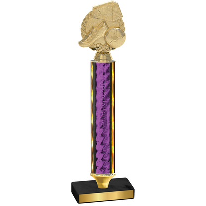 Value Purple Glacier Soccer Trophy