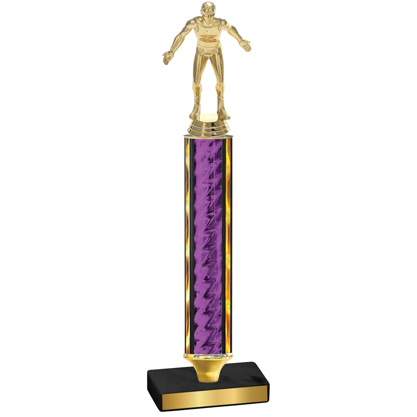 Value Purple Glacier Wrestling Trophy