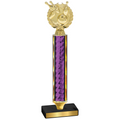 Value Purple Glacier Bowling Trophy