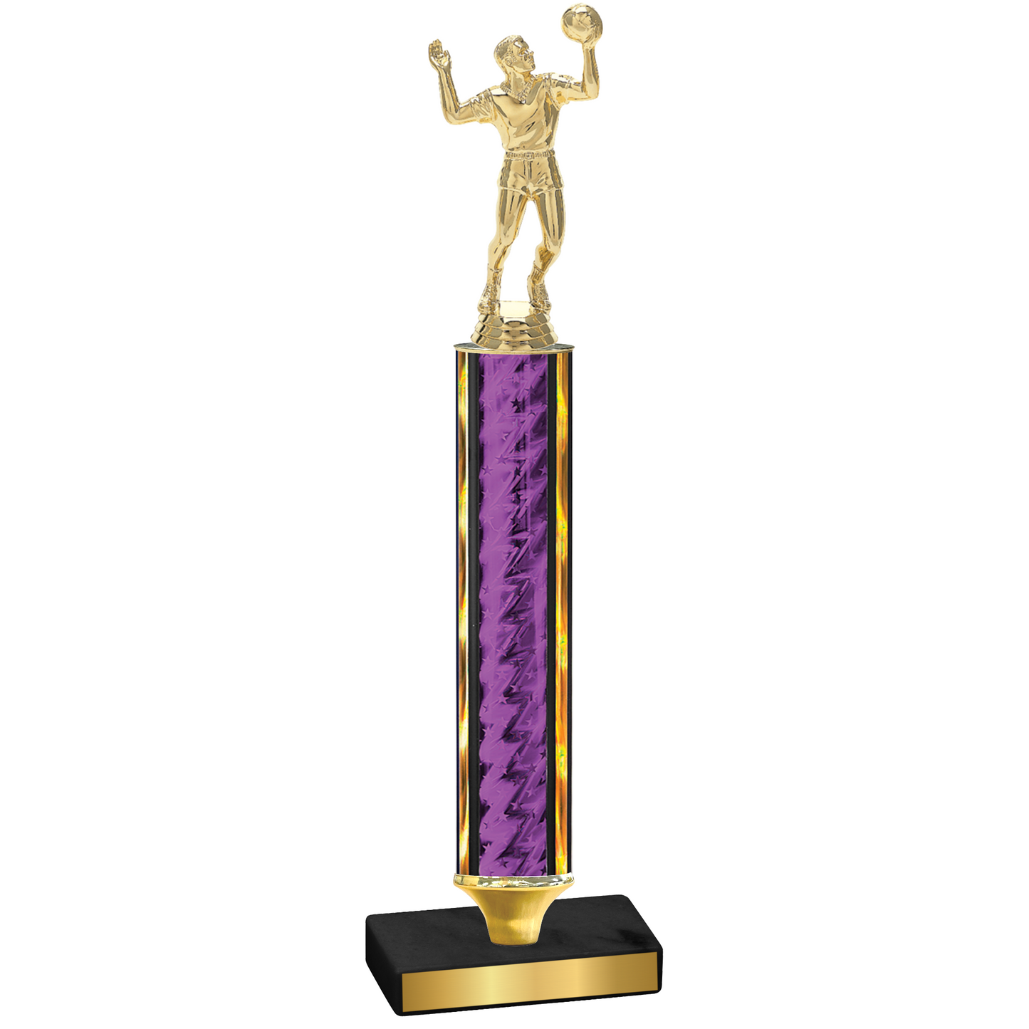 Value Purple Glacier Volleyball Trophy