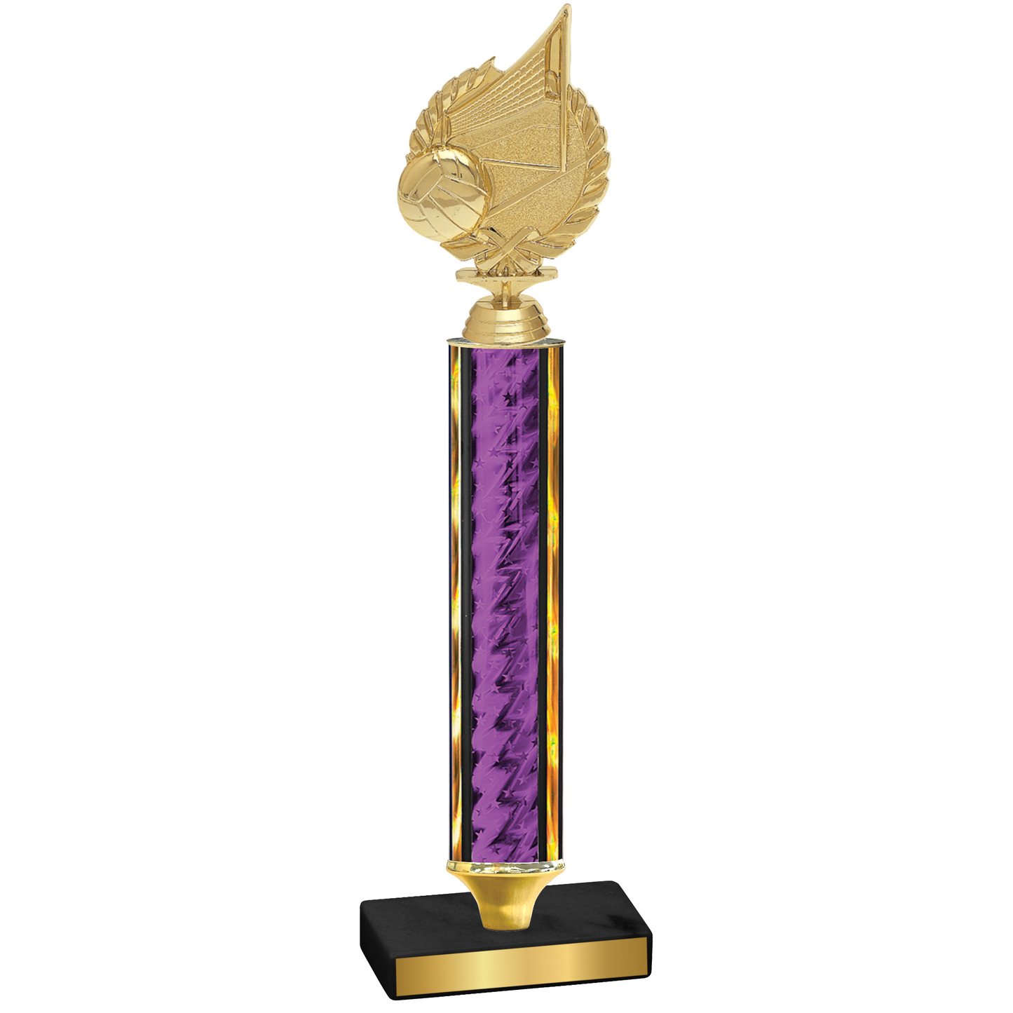 Value Purple Glacier Volleyball Trophy