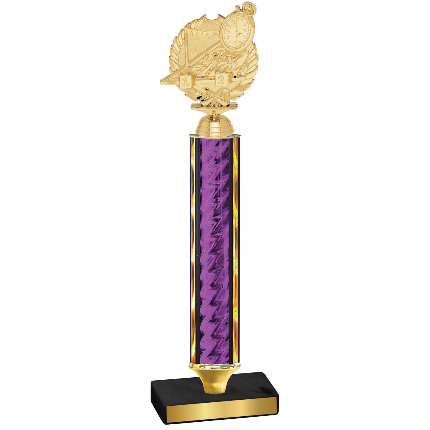 Value Purple Glacier Swimming Trophy