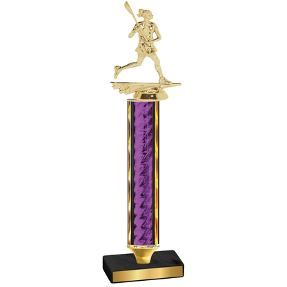 Value Purple Glacier Lacrosse Trophy