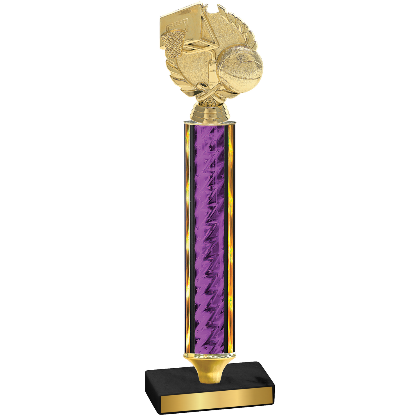 Value Purple Glacier Basketball Trophy