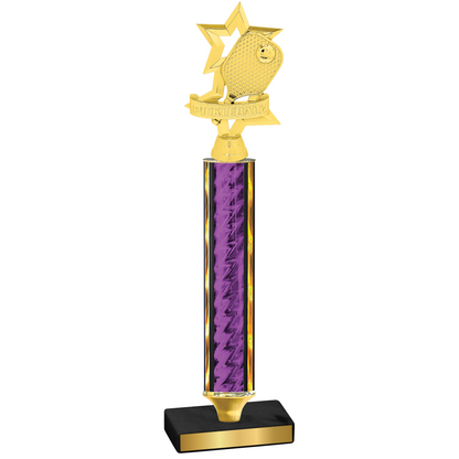 Value Purple Glacier Pickleball Trophy