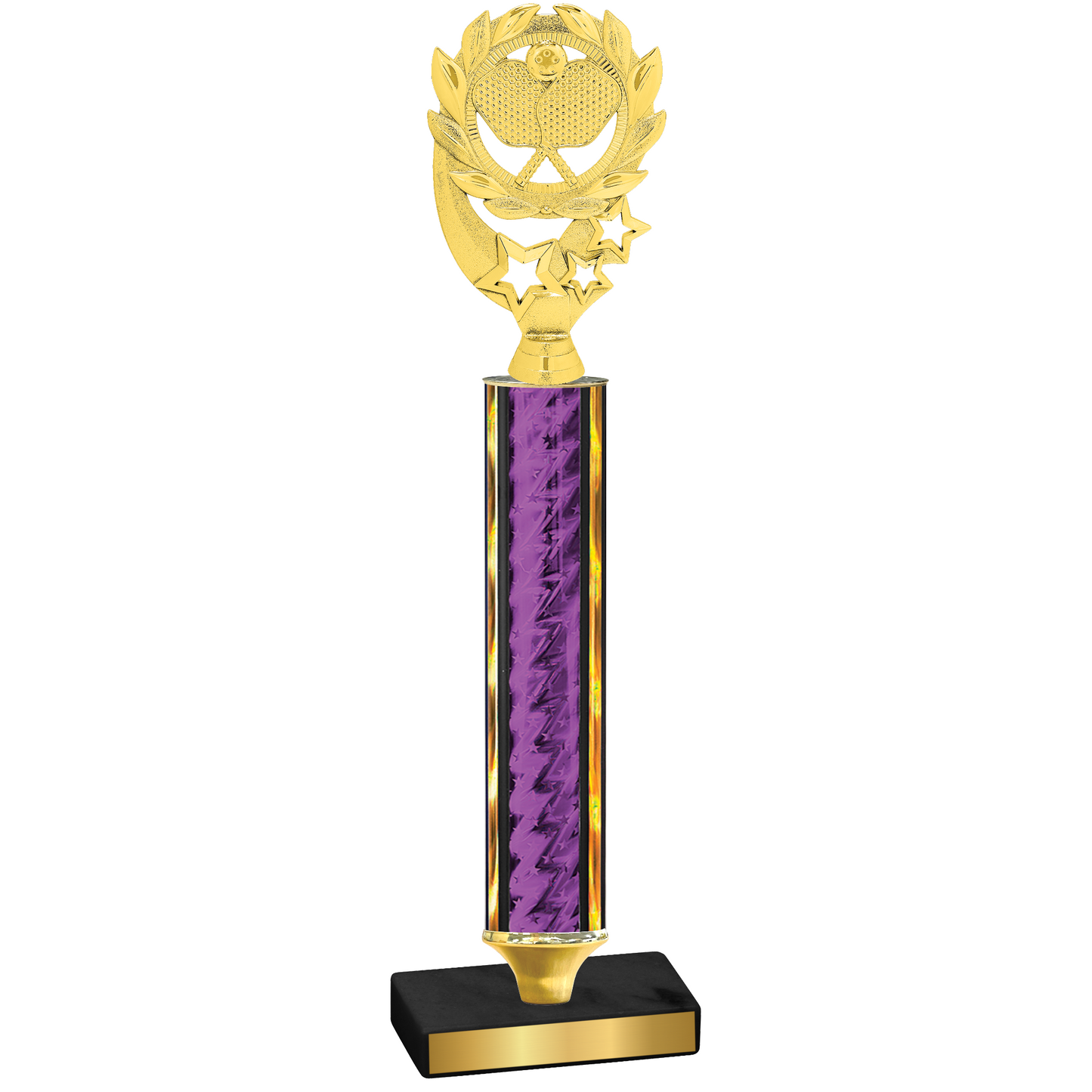 Value Purple Glacier Pickleball Trophy