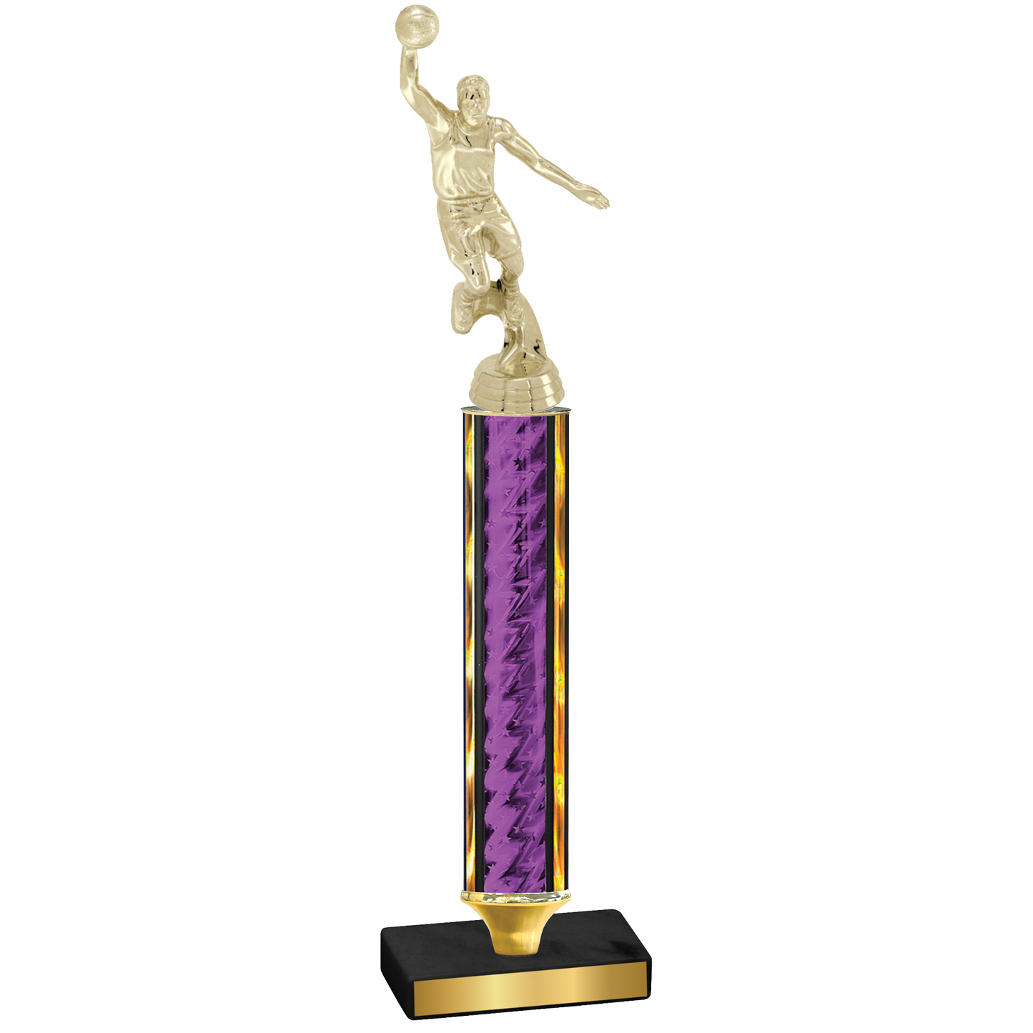 Value Purple Glacier Basketball Trophy