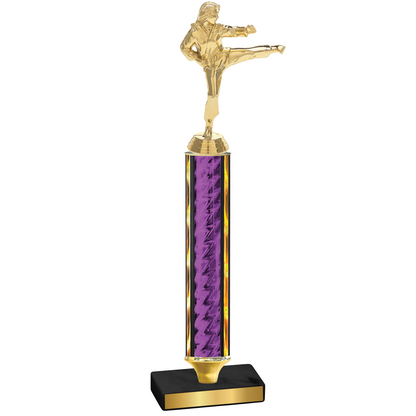 Value Purple Glacier Karate Trophy