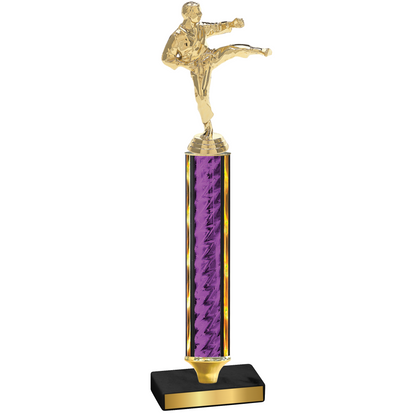 Value Purple Glacier Karate Trophy