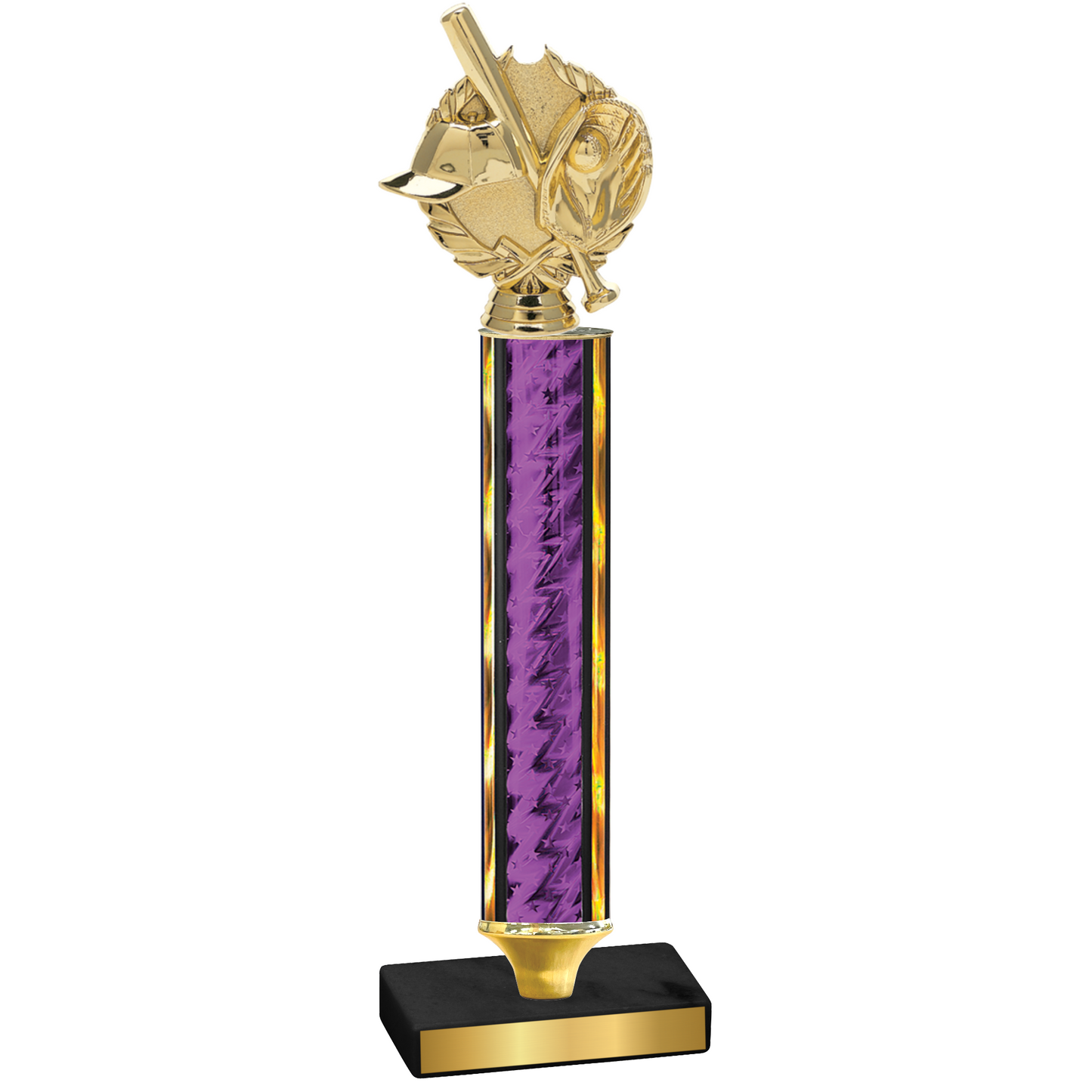 Value Purple Glacier Baseball Trophy