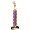 Value Purple Glacier Baseball Trophy