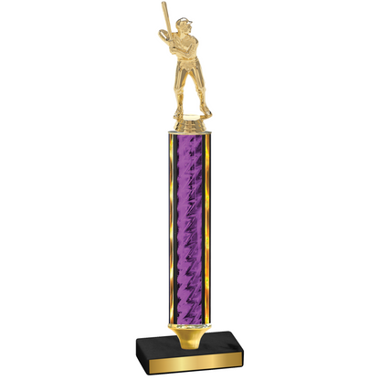 Value Purple Glacier Baseball Trophy