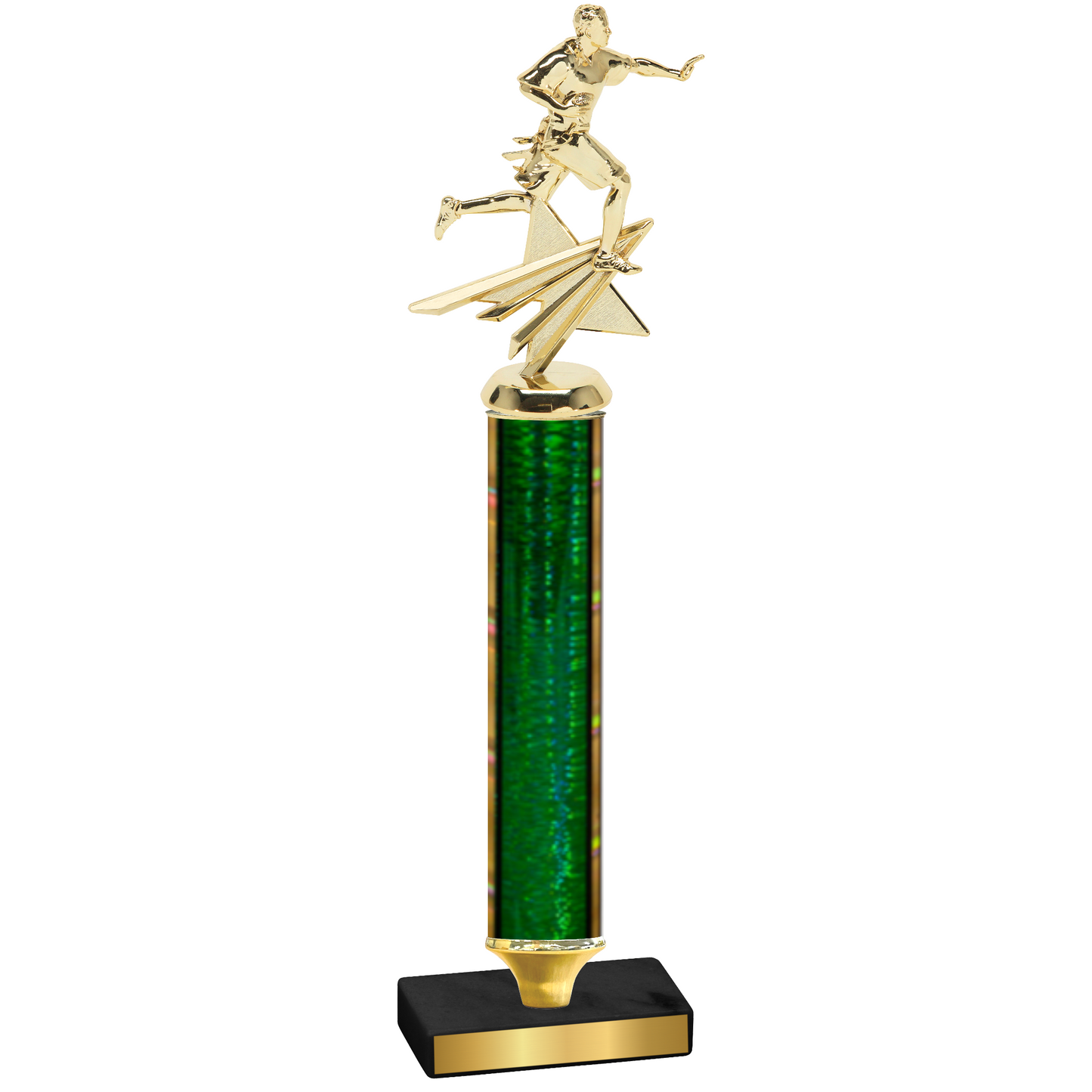 Value Green Glacier Flag Football Trophy