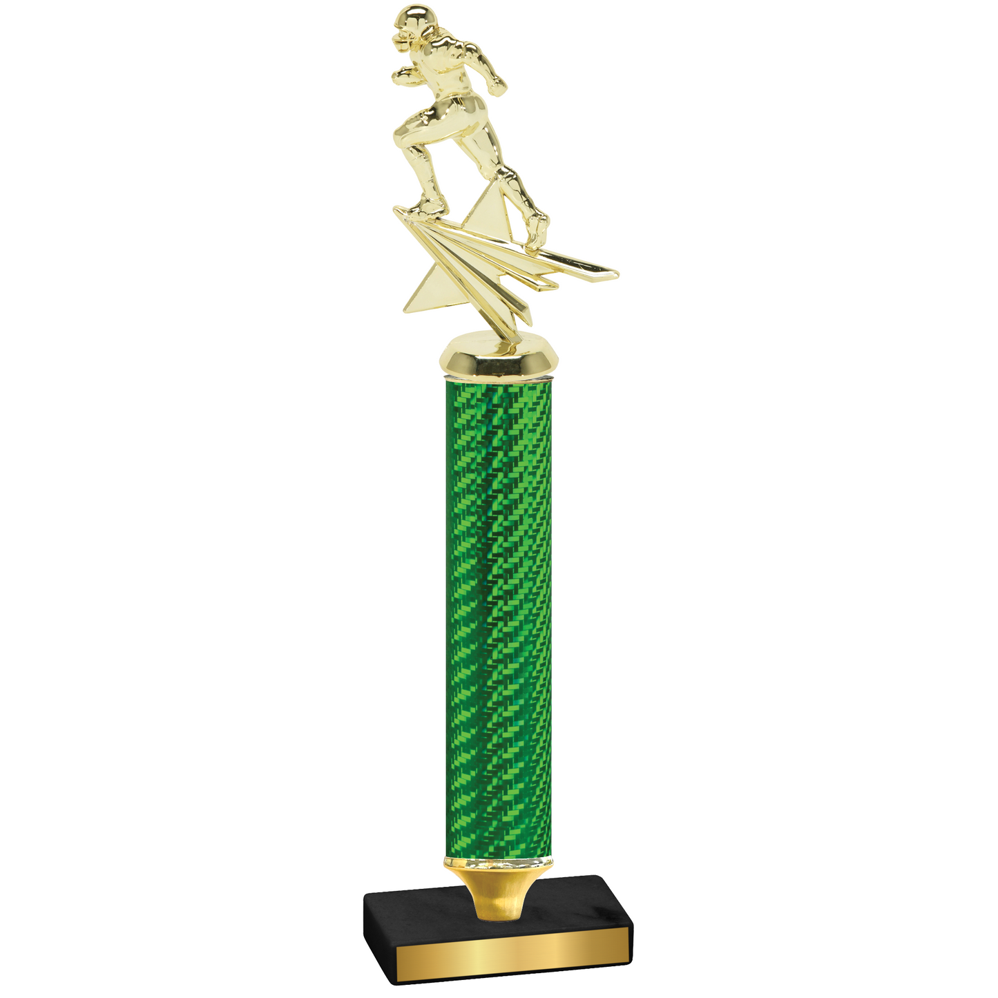 Value Green Carbon Fiber Football Trophy