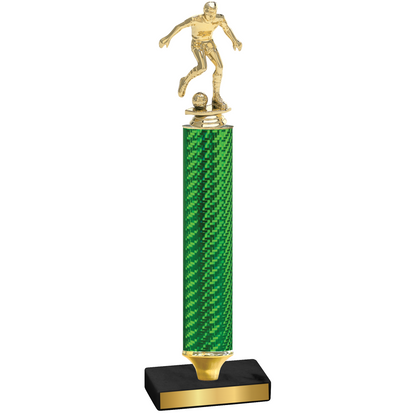 Value Green Carbon Fiber Soccer Trophy