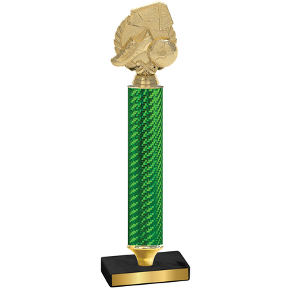 Value Green Carbon Fiber Soccer Trophy