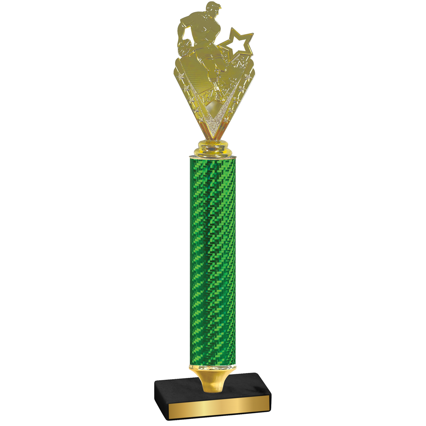 Value Green Carbon Fiber Rugby Trophy